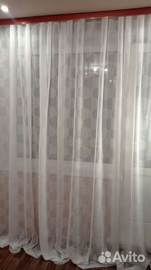 Портьера лен новая