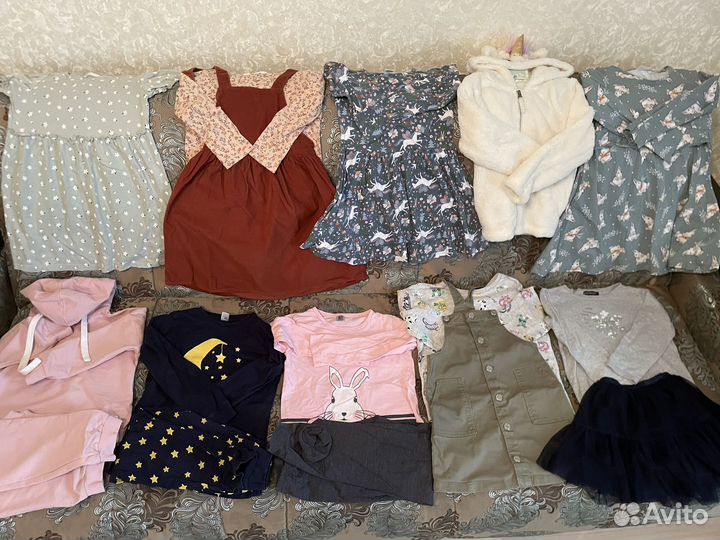 Вещи пакетом на девочку 122-134
