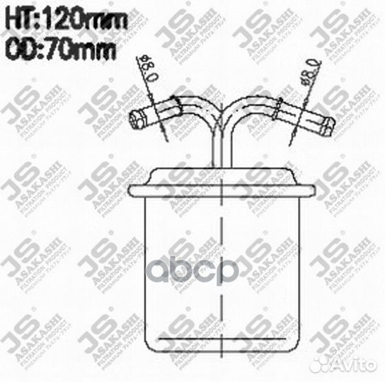 Фильтр топливный FS317J JS Asakashi