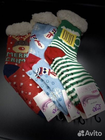 Носки домашние утепленные