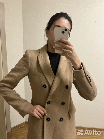 Пальто Zara шерстное размер S