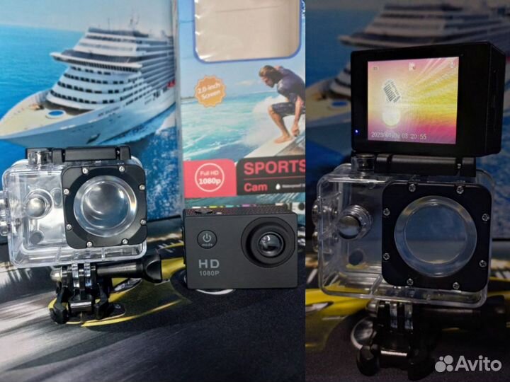 Экшн-камера водонепроницаемый sport CAM full HD