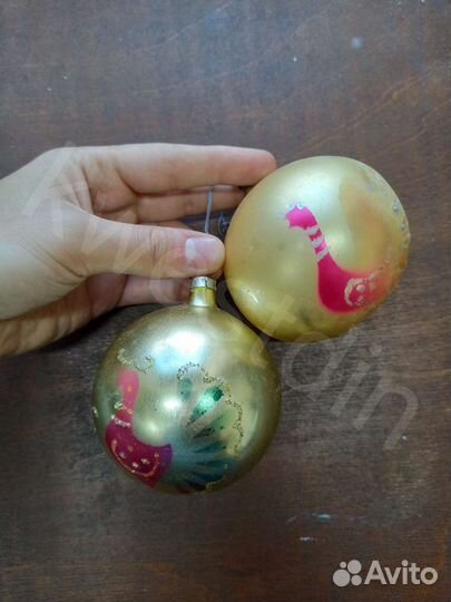 Елочные игрушки Шары СССР крупные