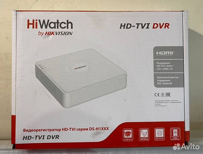 Регистратор видеонаблюдения HiWatch DS-H204Q, 4 ка