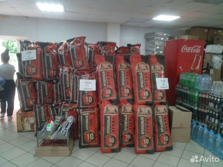 Уголь древесный в мешках 10кг карандаш