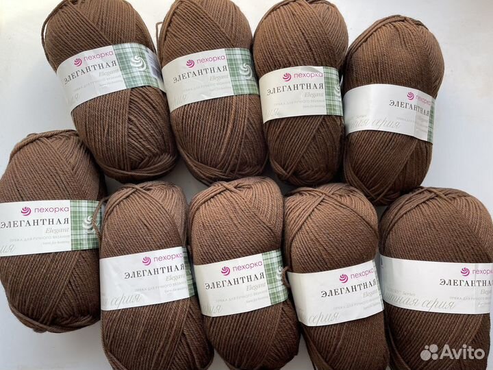 Пряжа Пехорка Элегантная 100% мериносовая шерсть