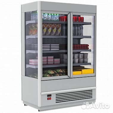 Пристенная охлаждаемая витрина