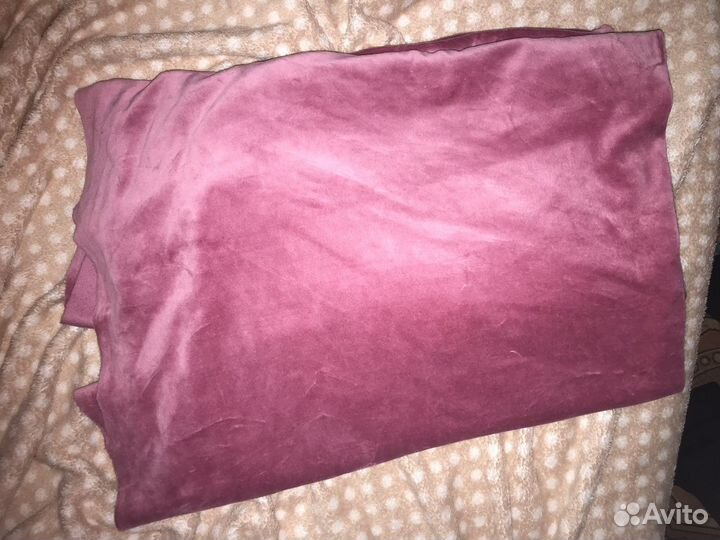 Ткань бархат светло-розовый