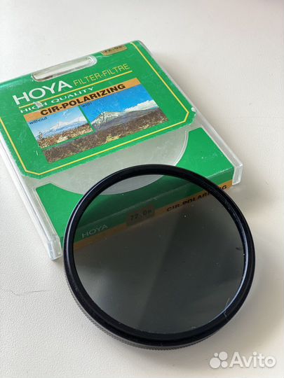 Фильтр для камеры поляризационный Hoya 72 mm