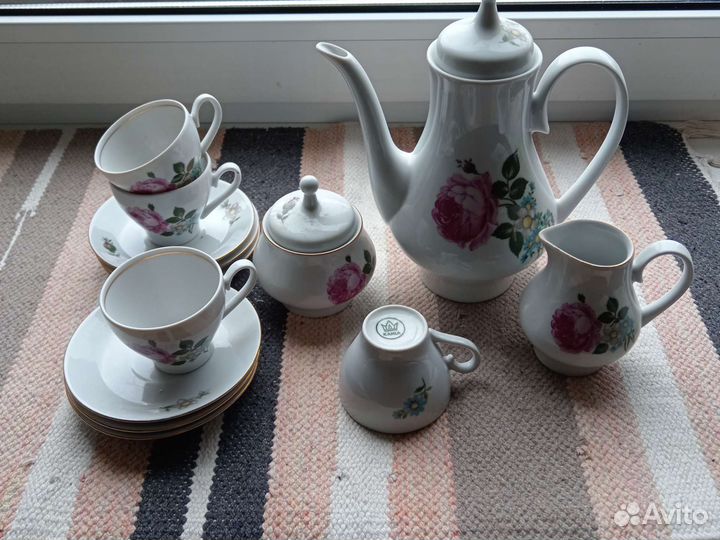 Кофейный сервиз /фарфор Кахла ГДР