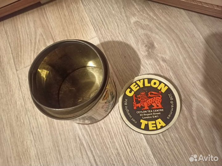 Жестяная банка из под чая СССР