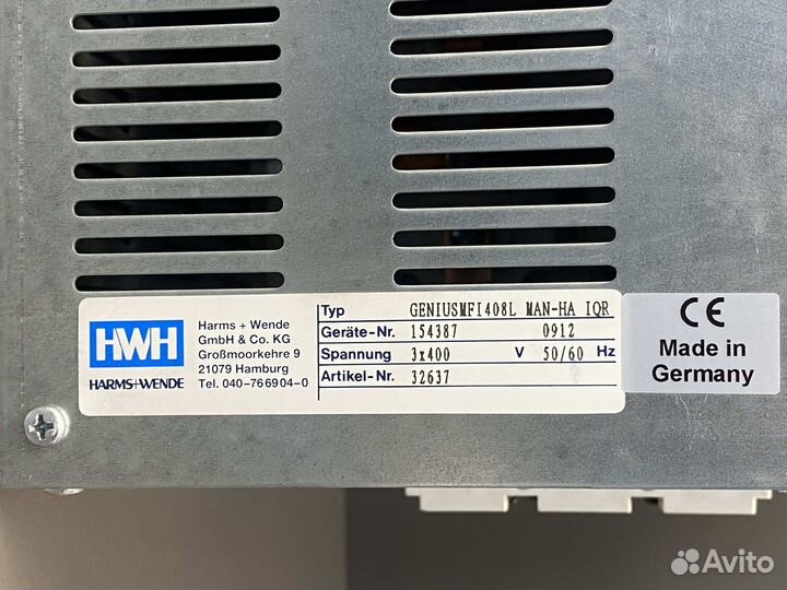 Harms+Wende geniusmfi408L MAN-HA IQR Б/У, 5 шт