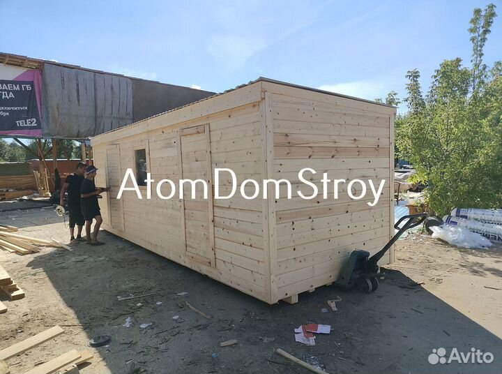 Бытовка деревянная утепленная с электрикой