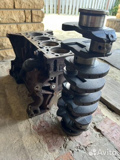 Блок цилиндров и коленвал на пежо боксер