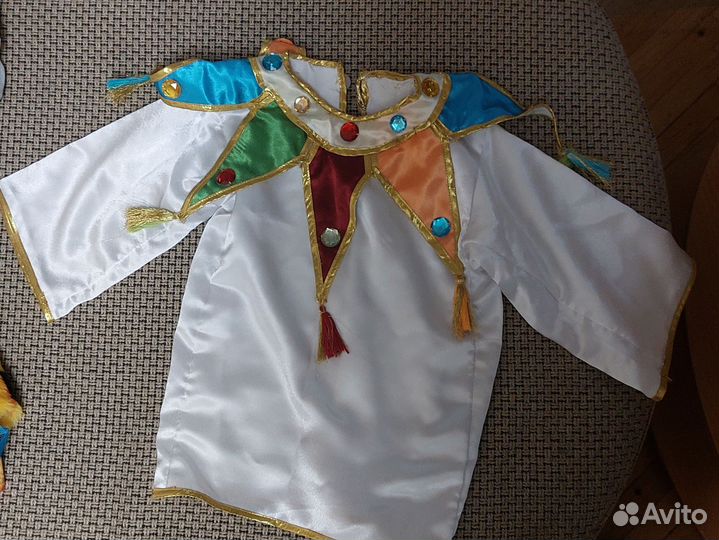 Костюм карнавальный скоморохи петрушки детский