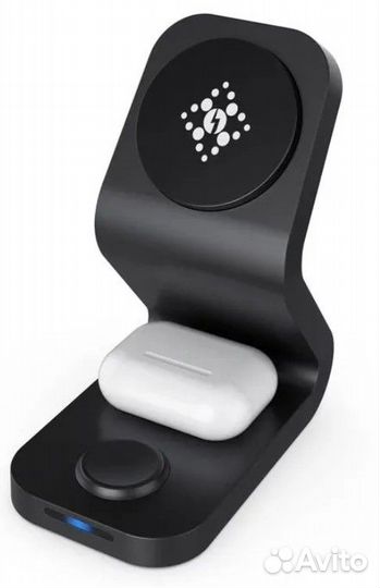 Зарядная станция, магнитная беспроводная для Apple