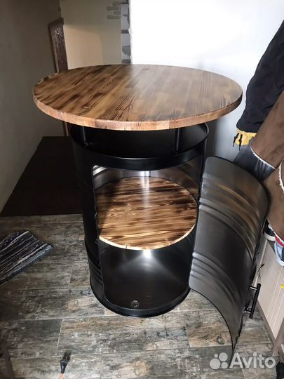 Бочка лофт. Барный стол