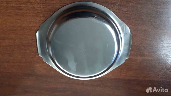 Тарелка миска селедочница нержавеющая СССР