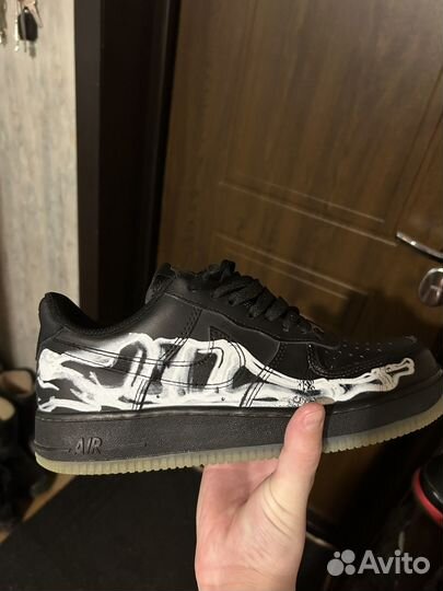 Nike air force 1 black skeleton