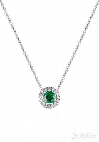 Кулон Mercury Color Natural Emerald & Diamonds MP2