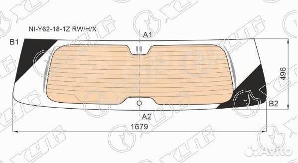 Стекло заднее Nissan Patrol 2018