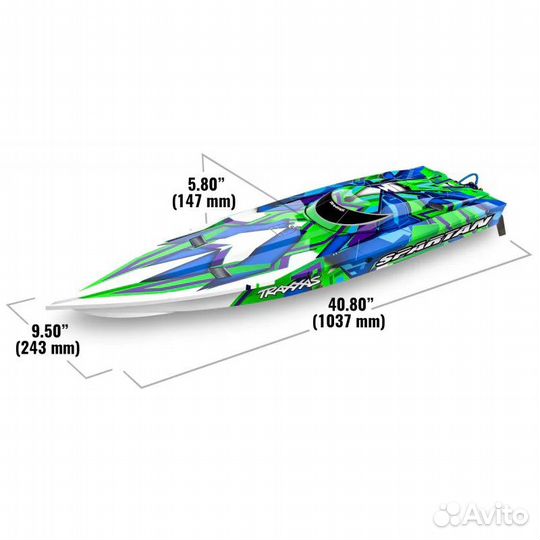 Радиоуправляемая лодка traxxas Spartan + Stabliliz