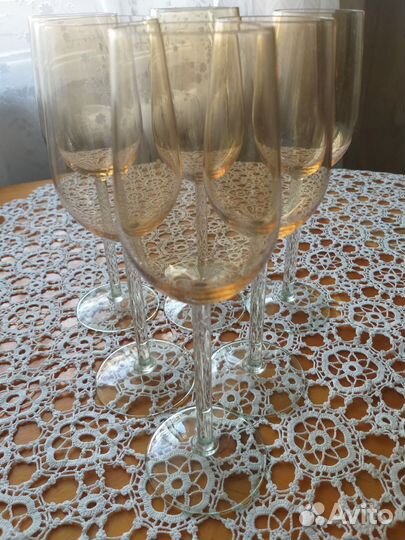 Фужеры цветное стекло СССР