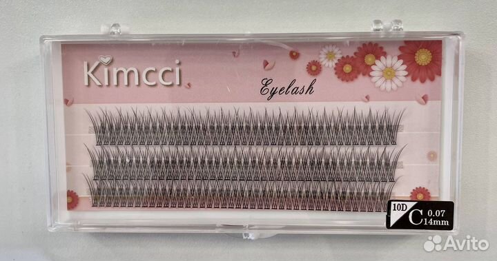 Накладные ресницы пучки Ласточкин хвост