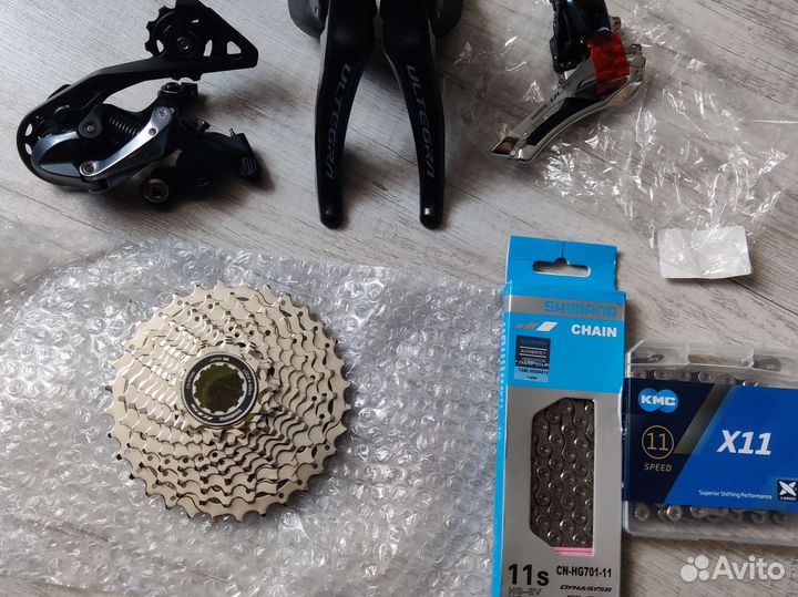 Система шатунов Shimano 105 и Ultegra