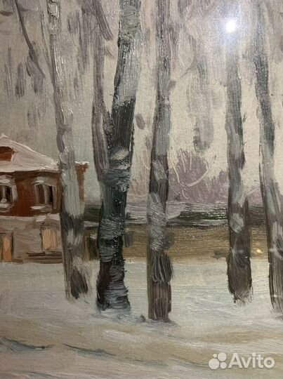 Картина (этюд) маслом «Сквозь»