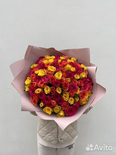 Букет из 101 крымской розы