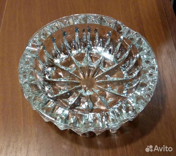 Стеклянная пепельница СССР 14 см