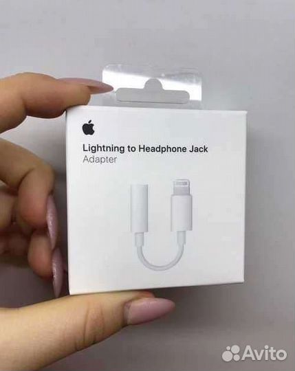 Переходник для наушников iPhone AUX, Lighting пер