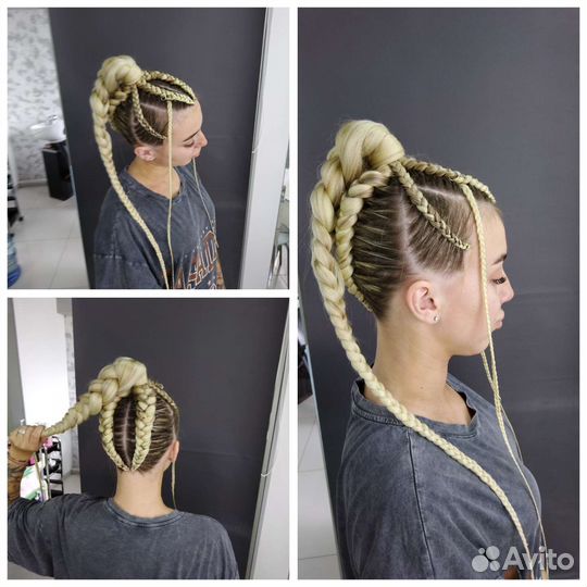 Афрокосы, косы с канекалоном