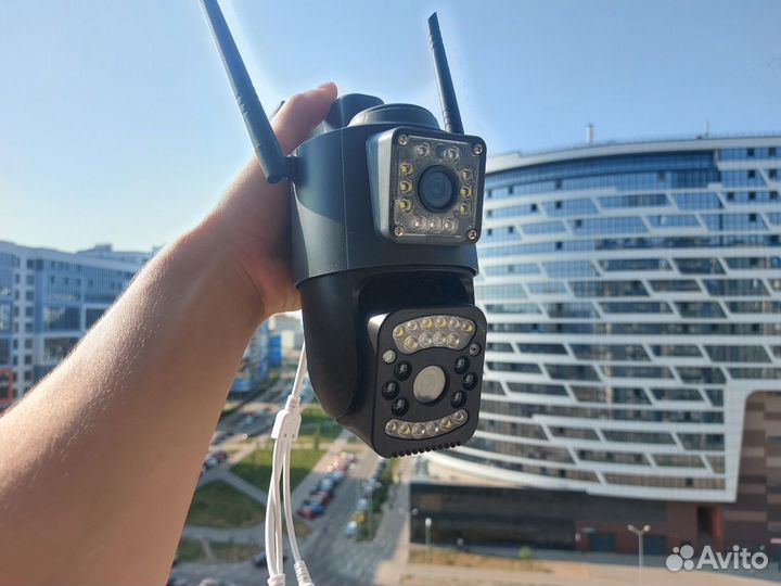 Камера видеонаблюдения 2 объектива