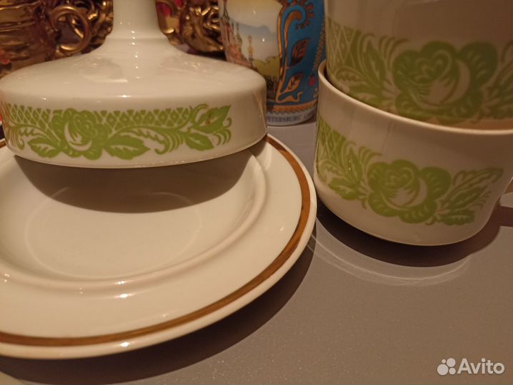 Чайные/ кофейны сервизы. Фарфор ссср. Одним лотом