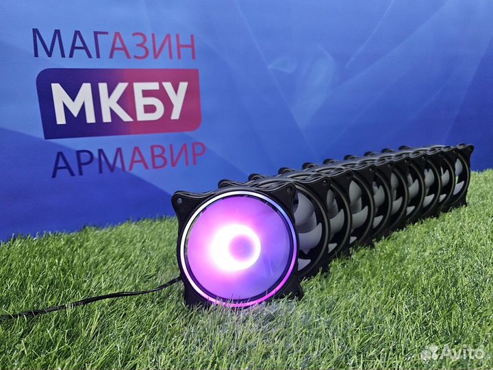 Вентилятор для пк 120 мм argb 5V 3pin + PWM 7 лопа