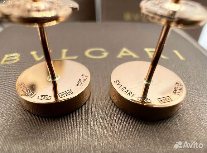 Пусеты Bvlgari (золото 18 К)