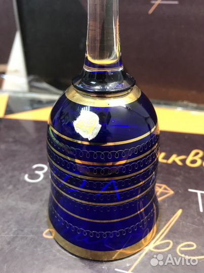 Колокольчик Чехословакия стекло