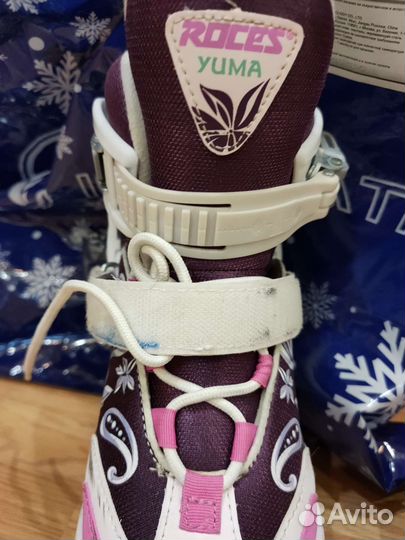 Коньки ледовые раздвижные Roces Yuma, размер 30-35