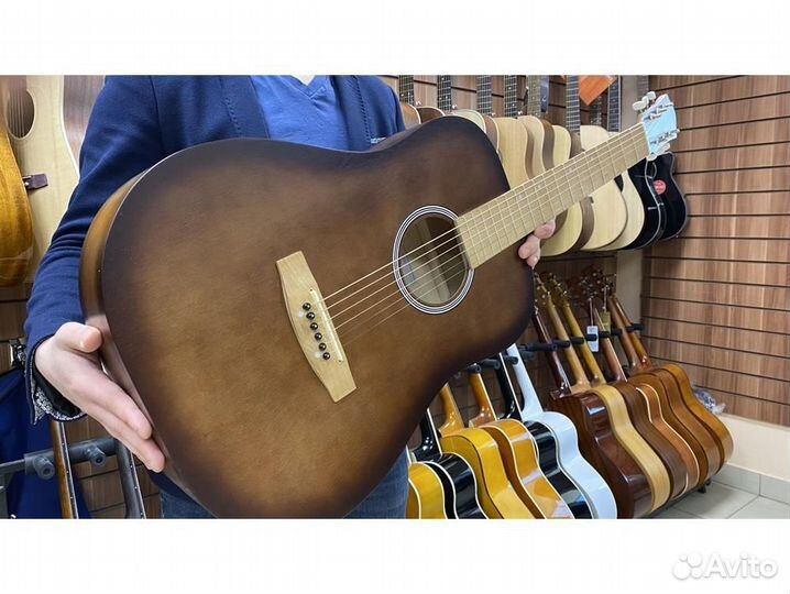 Амистар M-51-OR акустическая гитара с широким гриф