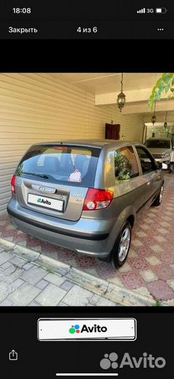 Hyundai Getz 1.3 AT, 2003, битый, 185 000 км