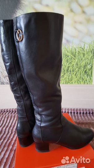 Сапоги кожаные осенние diverso