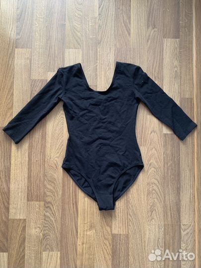 Купальник гимнастический чёрный хб