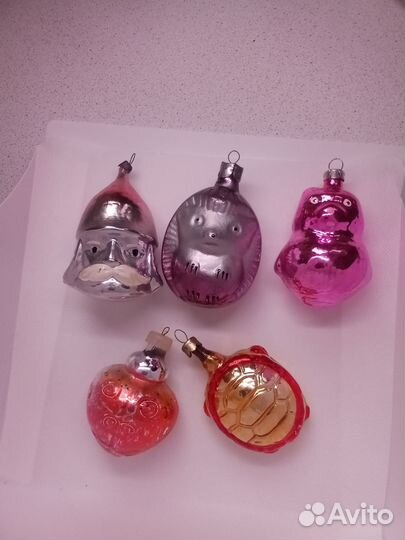 Ёлочные игрушки времен СССР