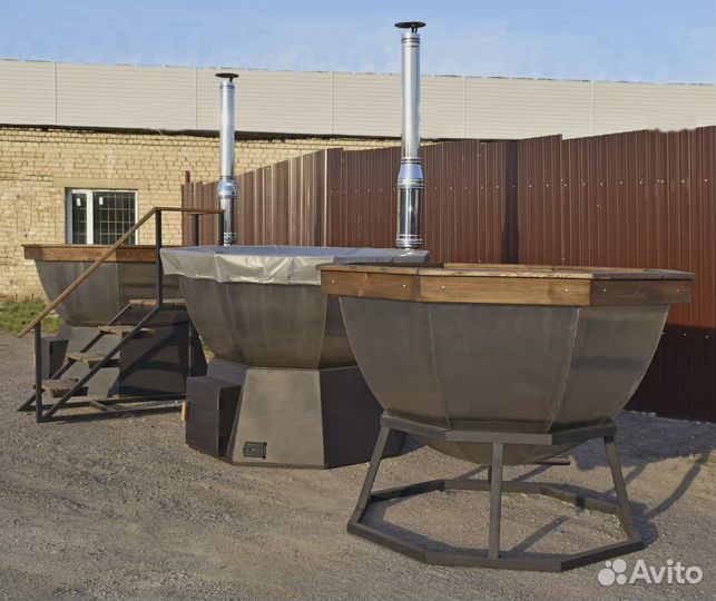 Банный чан, купель из стали aisi-387