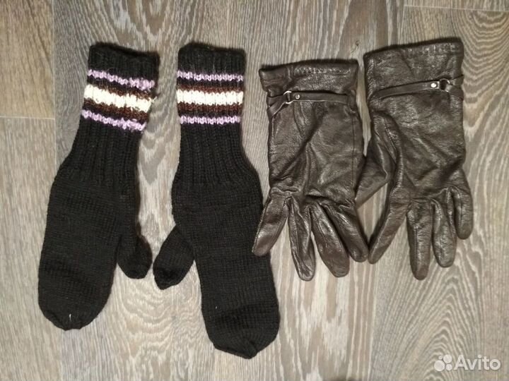 Кожанные перчатки б/у