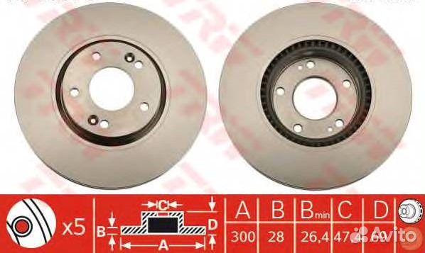 Диск тормозной хендай I30