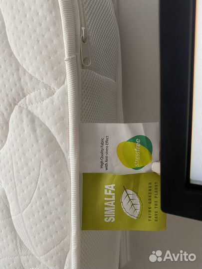 Матрас + наматрасник happy baby mommy lux 90х70см