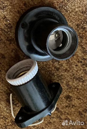 Розетки, разветвители, цоколи, тумблеры. СССР